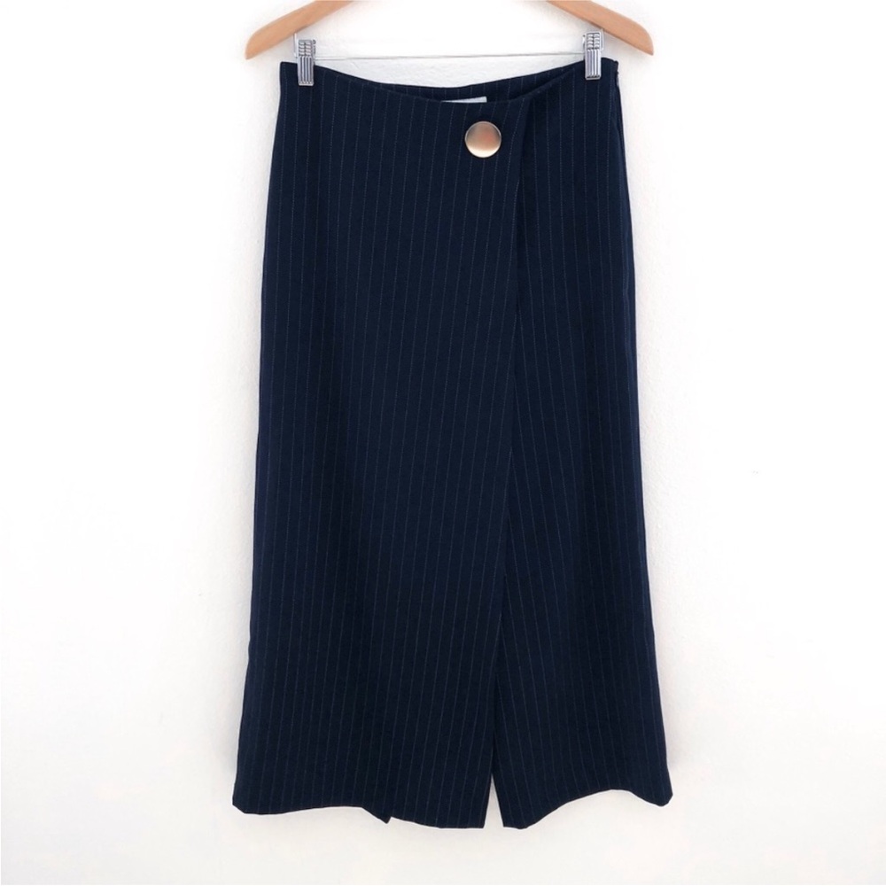 NWOT Pixie Market striped navy wide leg pants chic boho bohemian size small - Picture 3 of 9